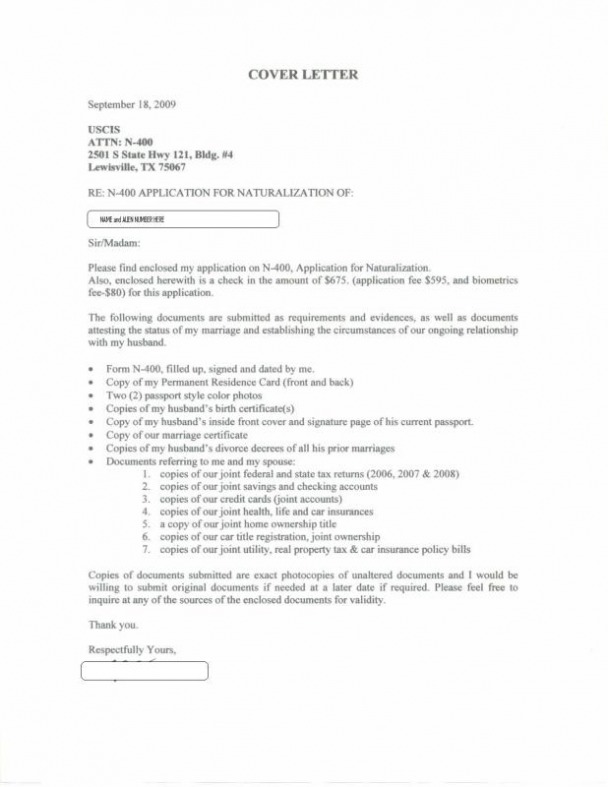 cover letter for naturalization application uk